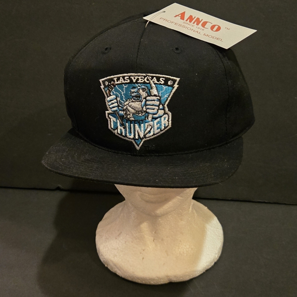 VINTAGE LAS VEGAS THUNDER HOCKEY SNAPBACK HAT W/ TAGS GOLDEN KNIGHTS